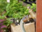 plumbing leak at hose faucet