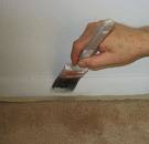 painting baseboard